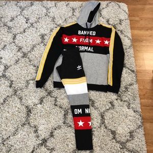 Adidas Original BANNED FROM NORMAL HOODIE SET